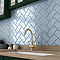Vernon Rustic French Blue Gloss Ceramic Wall Tiles 75 x 150mm