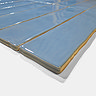 Vernon Rustic French Blue Gloss Ceramic Wall Tiles 75 x 300mm