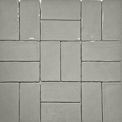 Vernon Rustic Grey Gloss Ceramic Wall Tiles 75 x 150mm