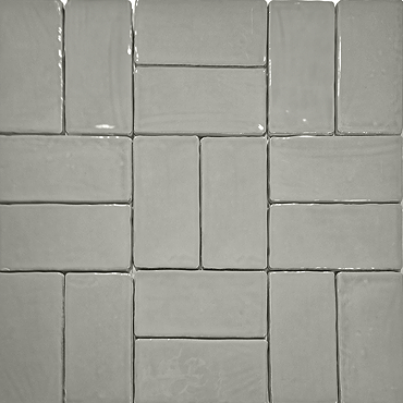 Vernon Rustic Grey Gloss Ceramic Wall Tiles 75 x 150mm