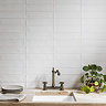 Vernon Rustic White Gloss Ceramic Wall Tiles