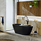 Verona 1650 x 750 Matt Black Double Ended Bath with Waste