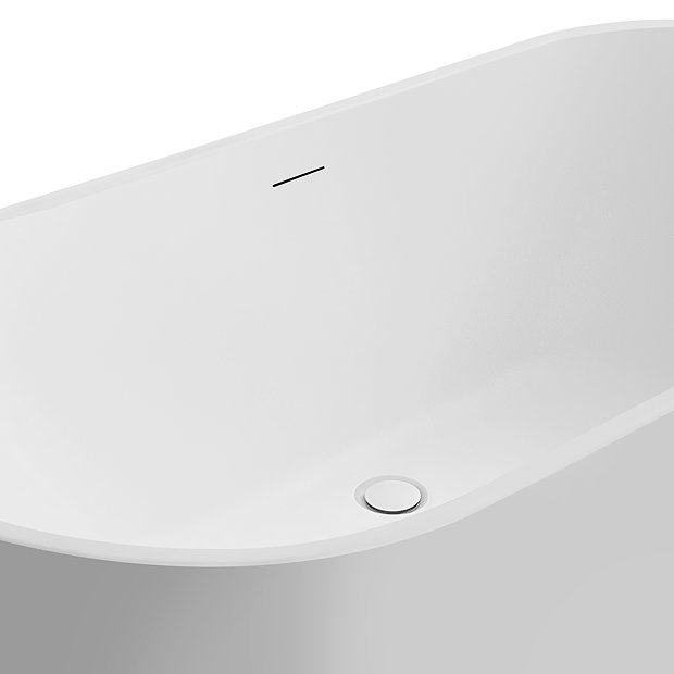 Verona 1650 x 750 Matt White Double Ended Bath with Waste | Victorian ...