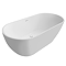 Verona 1650 x 750 Matt White Double Ended Bath with Waste