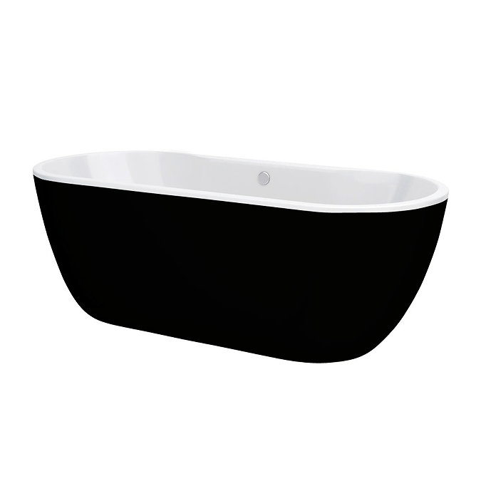 Verona Black Freestanding Modern Bath  Standard Large Image