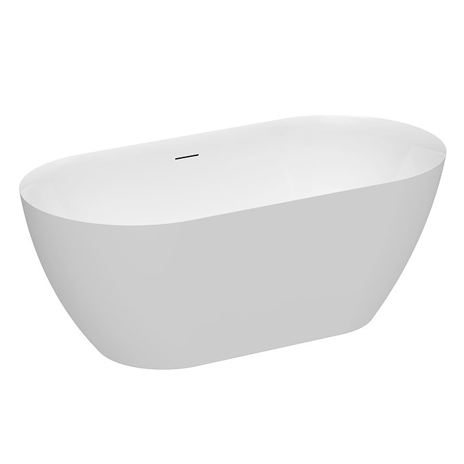 Verona Thin Edge Freestanding Modern Bath (1500 x 740mm) with Waste