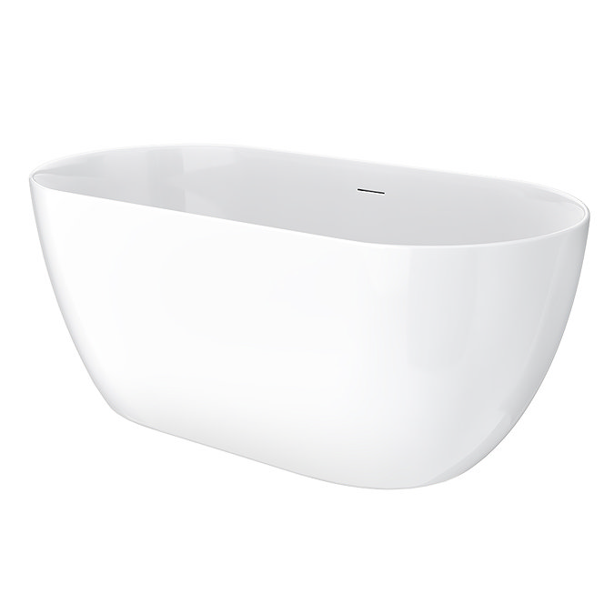 Verona Thin Edge Freestanding Modern Bath (1500 x 740mm) with Waste