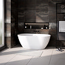 Verona Thin Edge Freestanding Modern Bath (1500 x 740mm) with Waste