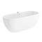 Verona Whirlpool Freestanding Bath with Matt Black 12 Jet Airspa System