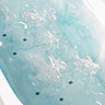 Verona Whirlpool Freestanding Bath with Matt Black 12 Jet Airspa System
