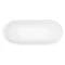 Versailles 1680 x 735mm Roll Top Cast Iron Mirror-Finish Bateau Bath Feature Large Image