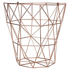 Vertex Copper Plated Storage Basket Medium Image