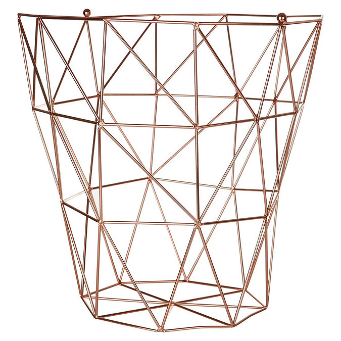 Vertex Copper Plated Storage Basket Large Image
