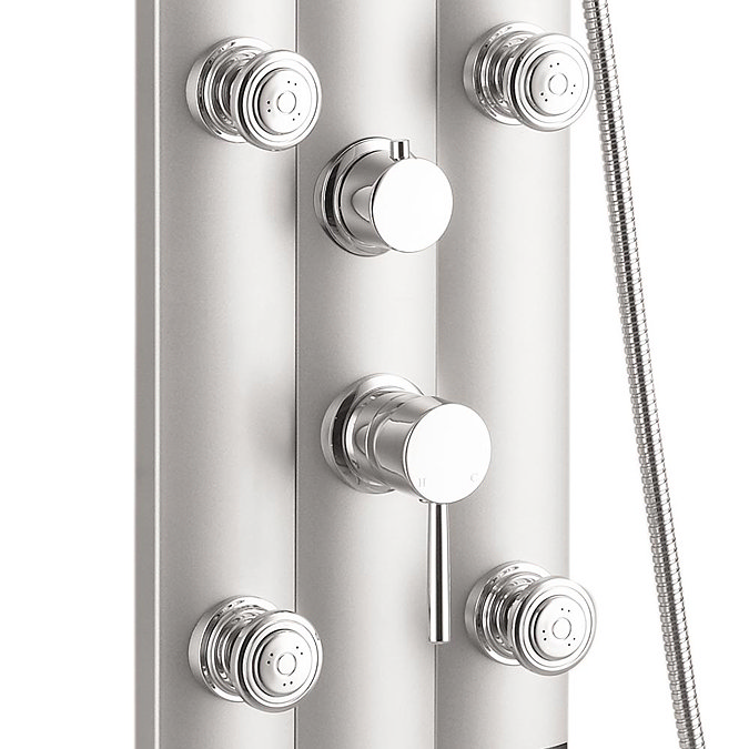 Vesta Round Head Multi-Function Shower Column - Silver Standard Large Image