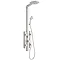 Vesta Round Head Multi-Function Shower Column - Silver Large Image