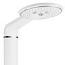 Vesta Round Head Multi-Function Shower Column - White Profile Large Image