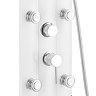 Vesta Round Head Multi-Function Shower Column - White Standard Large Image