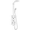 Vesta Round Head Multi-Function Shower Column - White Large Image