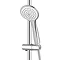 Vesta Thermostatic Shower with Bath Spout and Bluetooth Speaker - Chrome & White Profile Large Image