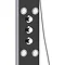 Vesta2 Multi-Function Shower Tower Panel - Stainless Steel & Black  Feature Large Image