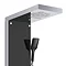 Vesta2 Multi-Function Shower Tower Panel - Stainless Steel & Black  Feature Large Image