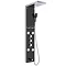 Vesta2 Multi-Function Shower Tower Panel - Stainless Steel & Black Large Image