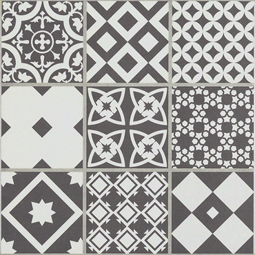 Vibe Charcoal Grey Mosaic Patterned Wall & Floor Tiles | Wall Tiles