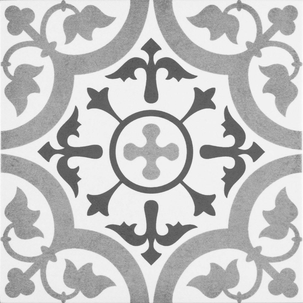 Shop the Vibe Grey Patterned Wall and Floor Tiles 223 x 223mm for a