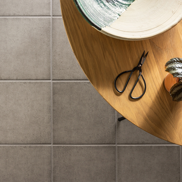 Vibe Grey Wall and Floor Tiles - 223 x 223mm  Profile Large Image