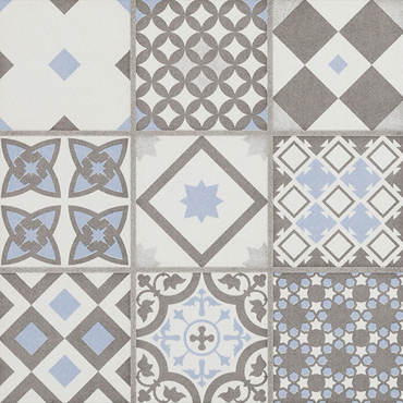 Vibe Light Blue Mosaic Patterned Wall and Floor Tiles - 223 x 223mm