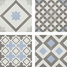 Vibe Patterned Wall and Floor Tiles - 223 x 223mm  Feature Large Image