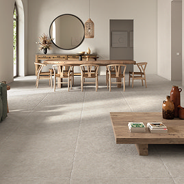 Vicoletto Sand Tumbled Edge Limestone Effect Indoor Floor Tiles - 600 x 900mm