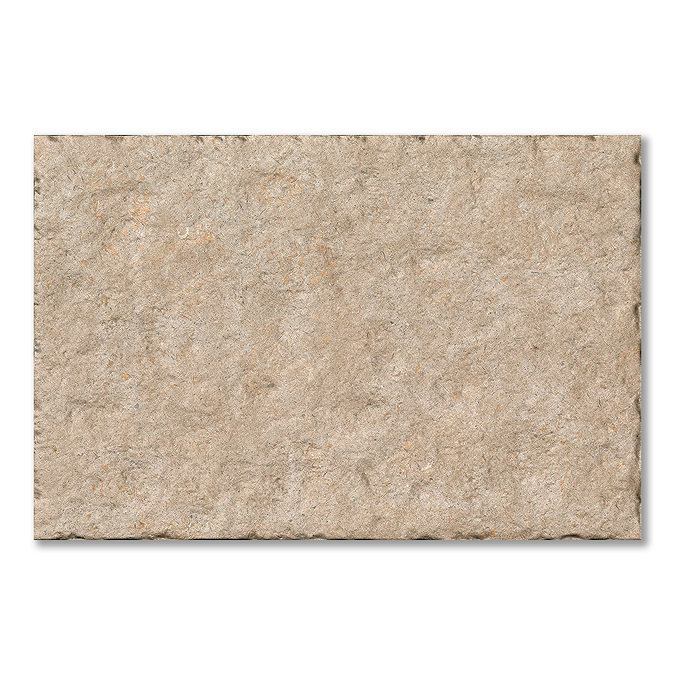 Vicoletto Taupe Tumbled Edge Limestone Effect Indoor Floor Tiles - 600 x 900mm