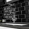 Victoria Metro Wall Tiles - Gloss Black - 20 x 10cm Large Image