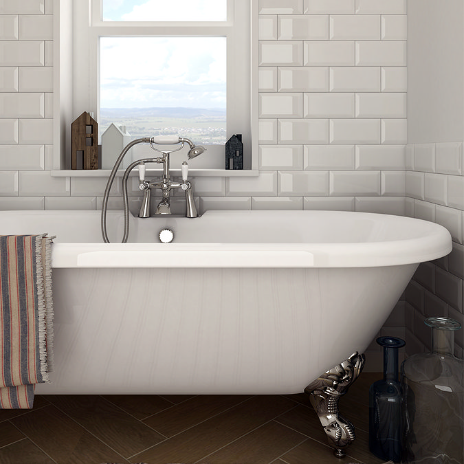 Victoria Metro Wall Tiles - Gloss White - 20 x 10cm