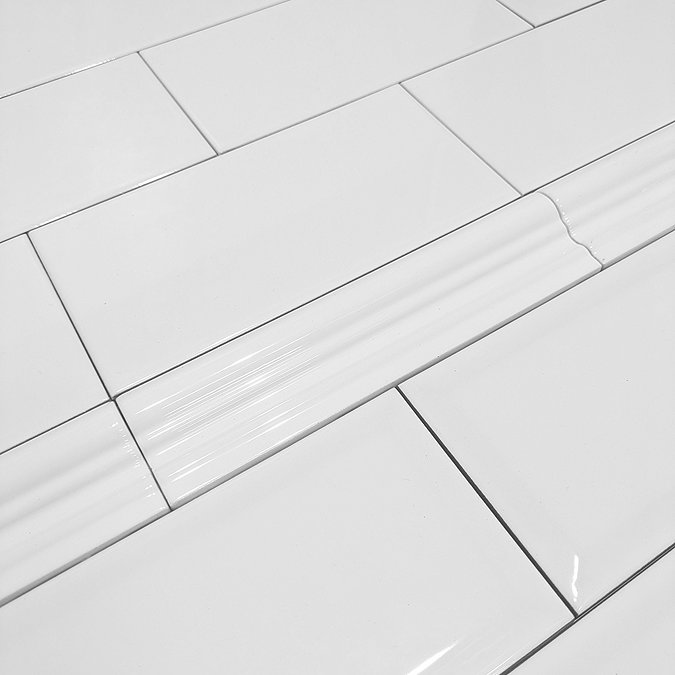 Victoria Metro Wall Tiles - Gloss White - 20 x 10cm