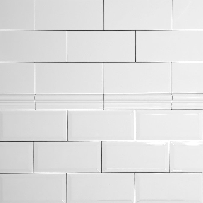 Victoria Metro Wall Tiles - Gloss White - 20 x 10cm