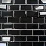 Victoria Black Mini Metro Mosaic Tile - 291 x 296mm