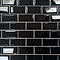 Victoria Black Mini Metro Mosaic Tile - 291 x 296mm