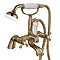 Victoria Gold Traditional Bath Shower Mixer with Handset Large Image