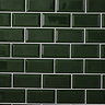Victoria Metro Bevelled Forest Dark Green Tiles 200 x 100mm