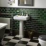 Victoria Metro Bevelled Forest Dark Green Tiles 200 x 100mm