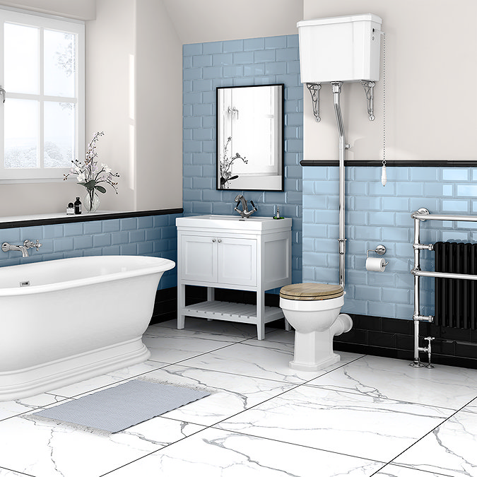 Victoria Metro Wall Tiles - Sky Blue 200 x 100mm