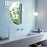 Victoria Metro Bevelled Sky Blue Tiles 200 x 100mm