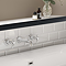 Victoria Metro Black Dado Border Wall Tile - 50 x 200mm