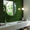 Victoria Metro Flat Dark Green Tiles 200 x 100mm