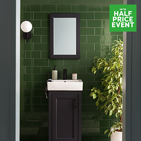 Victoria Metro Flat Green Tiles 200 x 100mm