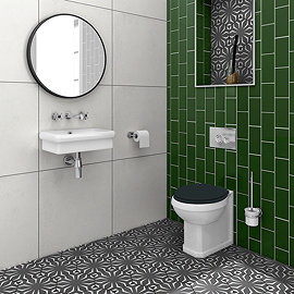 Victoria Metro Flat Dark Green Tiles 200 x 100mm