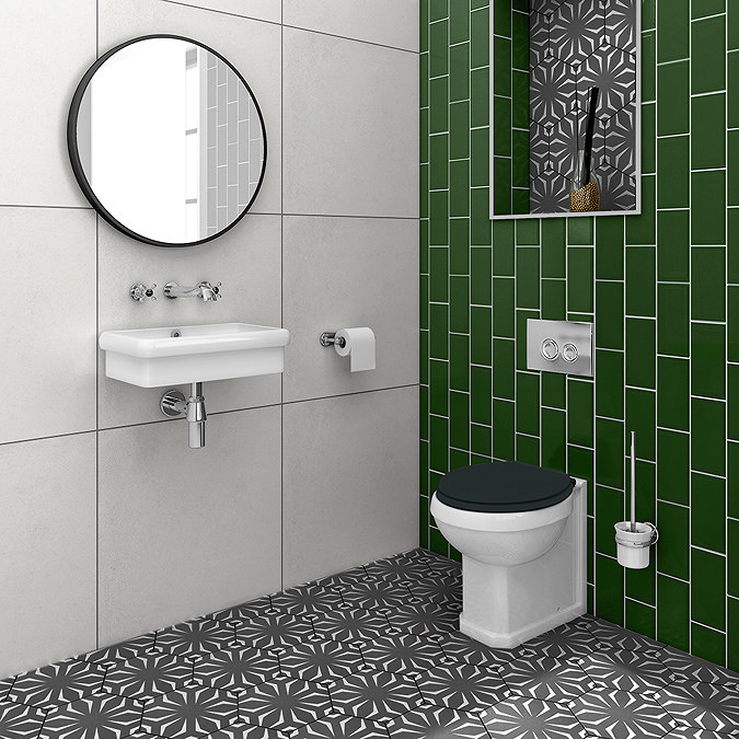 Victoria Metro Flat Dark Green Tiles 200 x 100mm