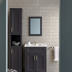 Victoria Metro Flat Light Grey Tiles - 200 x 100mm